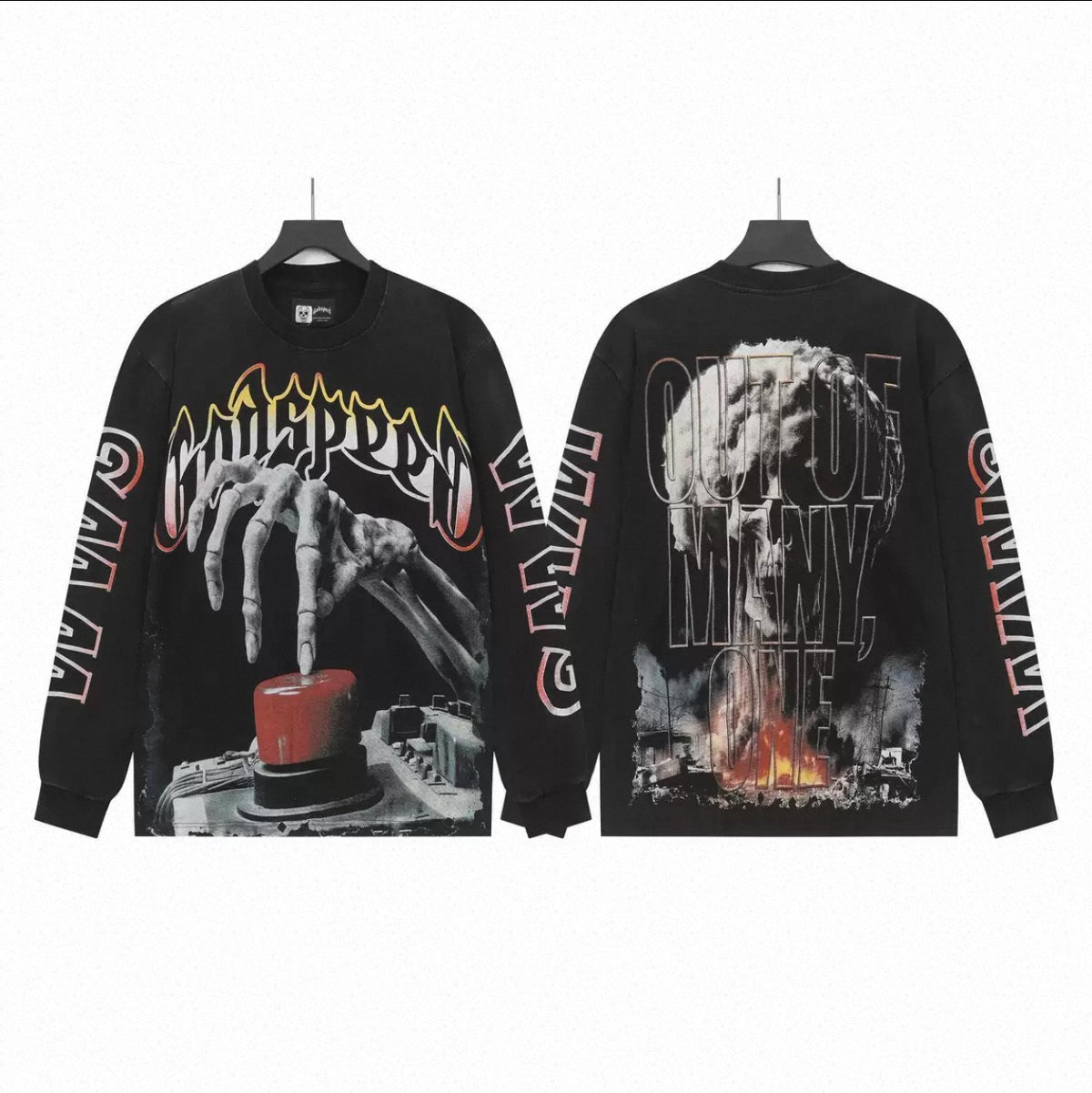 Godspeed Code Red L/S Tee black