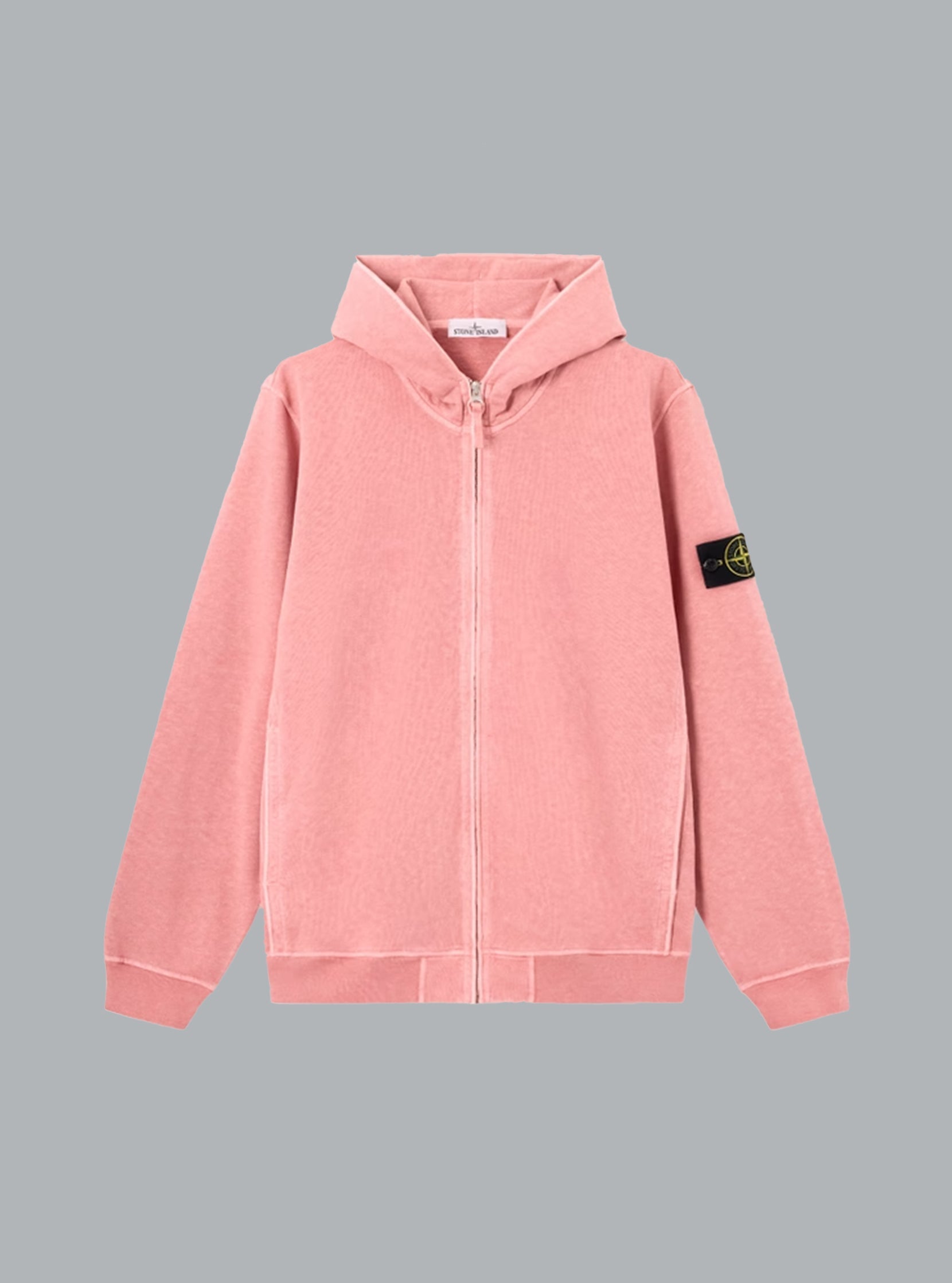 OLD' EFFECT MALFILÉ FLEECE HOODIE SWEATER OLEANDER