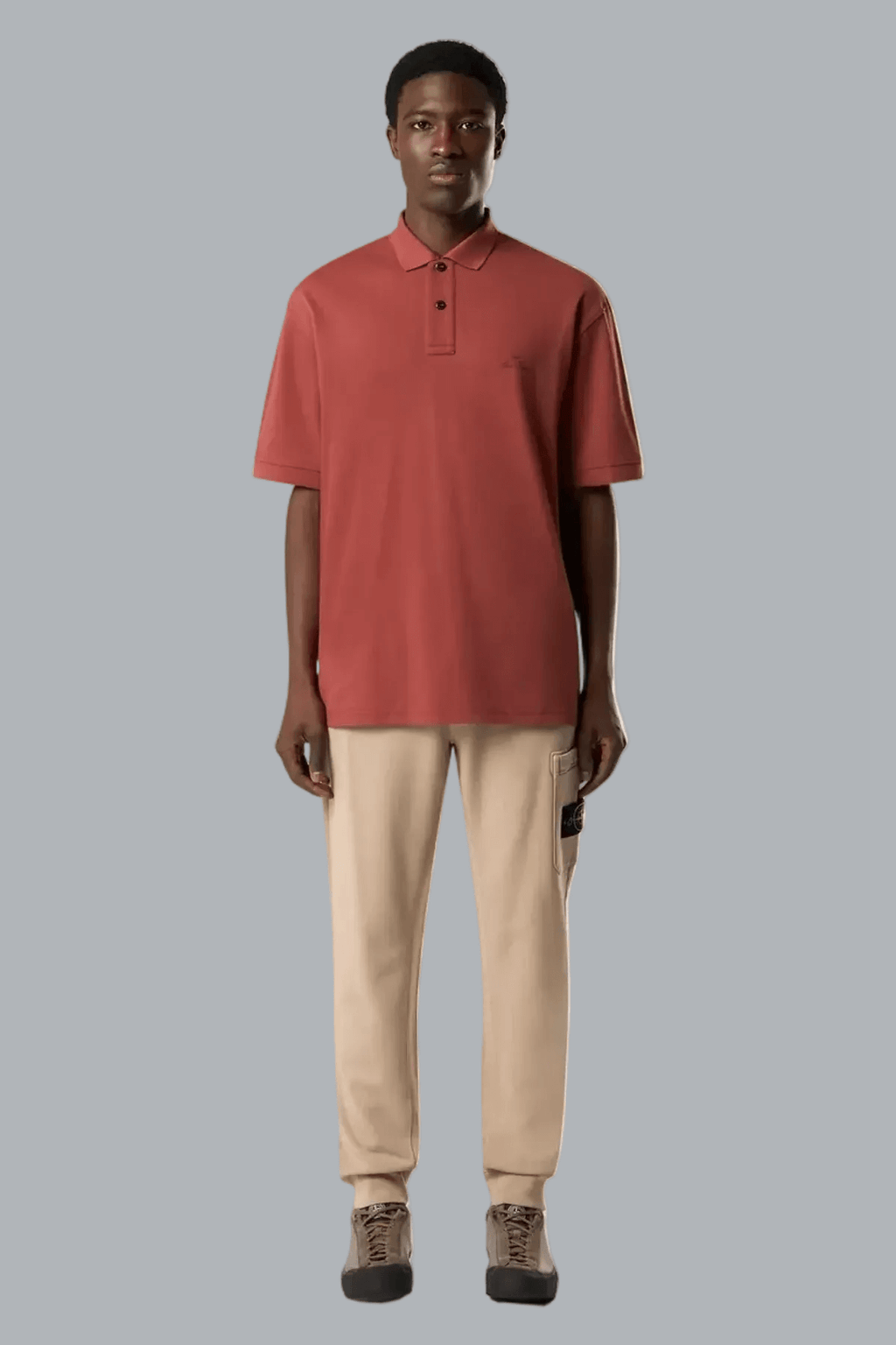 ORGANIC COTTON FLEECE SWEAT BOTTOMS DESERT SAND