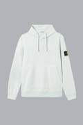 ORGANIC COTTON FLEECE HOODIE SWEATER SKY BLUE