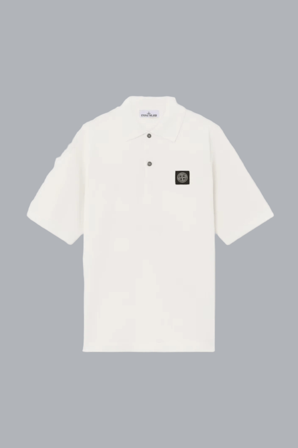 MICRO STITCH SOFT ORGANIC COTTON POLO SHIRT OFF WHITE