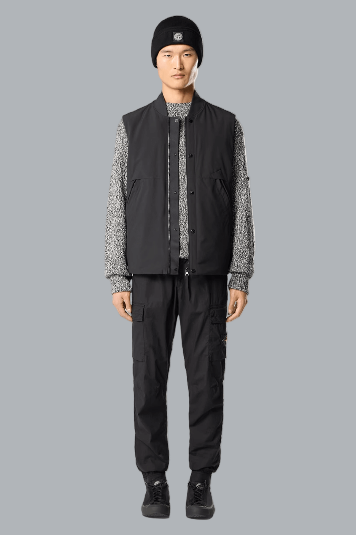 LIGHT SOFT SHELL-R e.dye TECHNOLOGY WITH PRIMALOFT INSULATION VEST BLACK