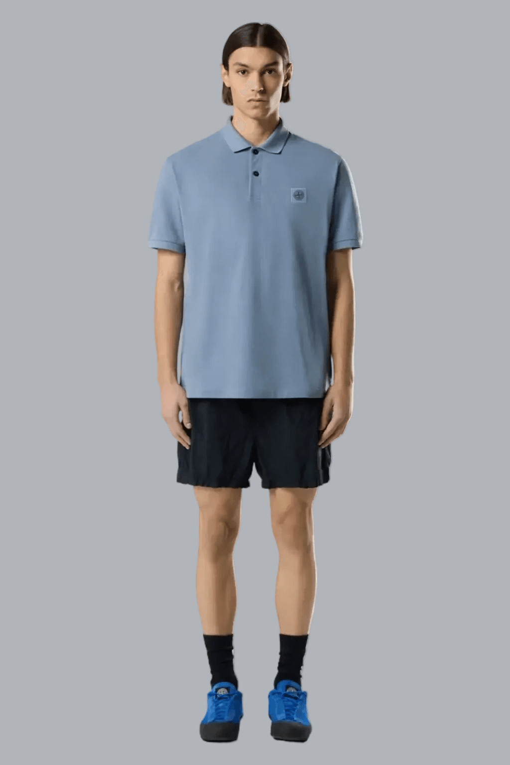 NYLON METAL IN ECONYL REGENERATED NYLON SWIM SHORTS NAVY BLUE