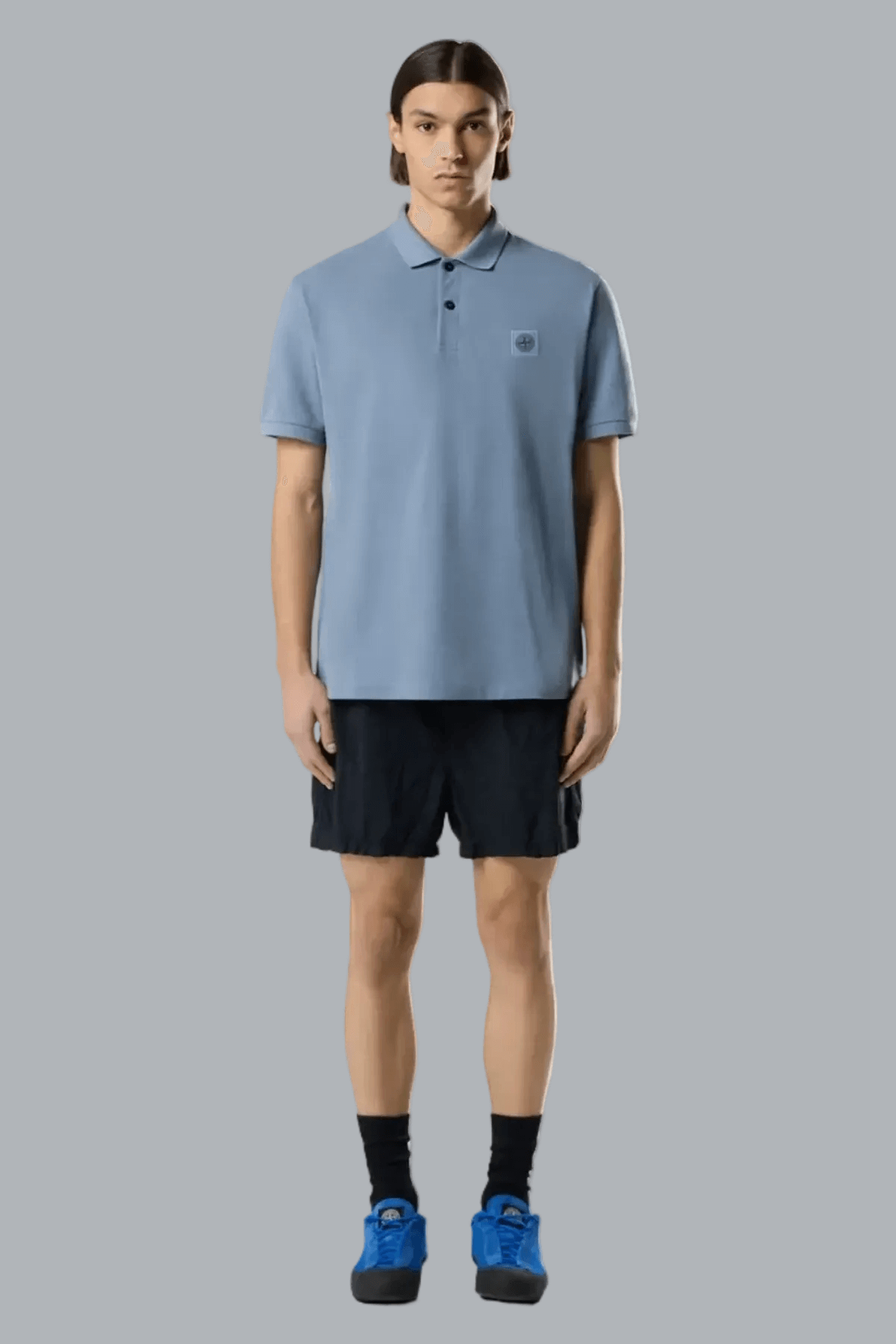 NYLON METAL IN ECONYL REGENERATED NYLON SWIM SHORTS NAVY BLUE