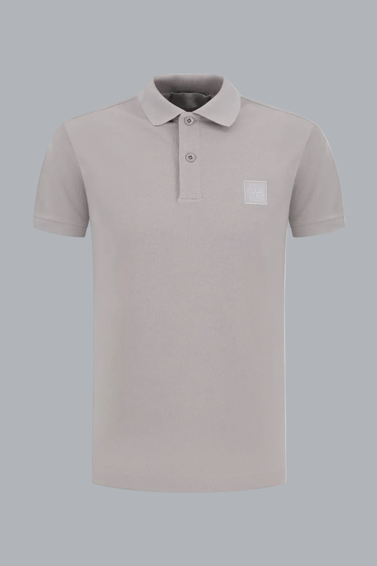 S.I. GHOST ORGANIC COTTON PIQUÉ POLO SHIRT DUST