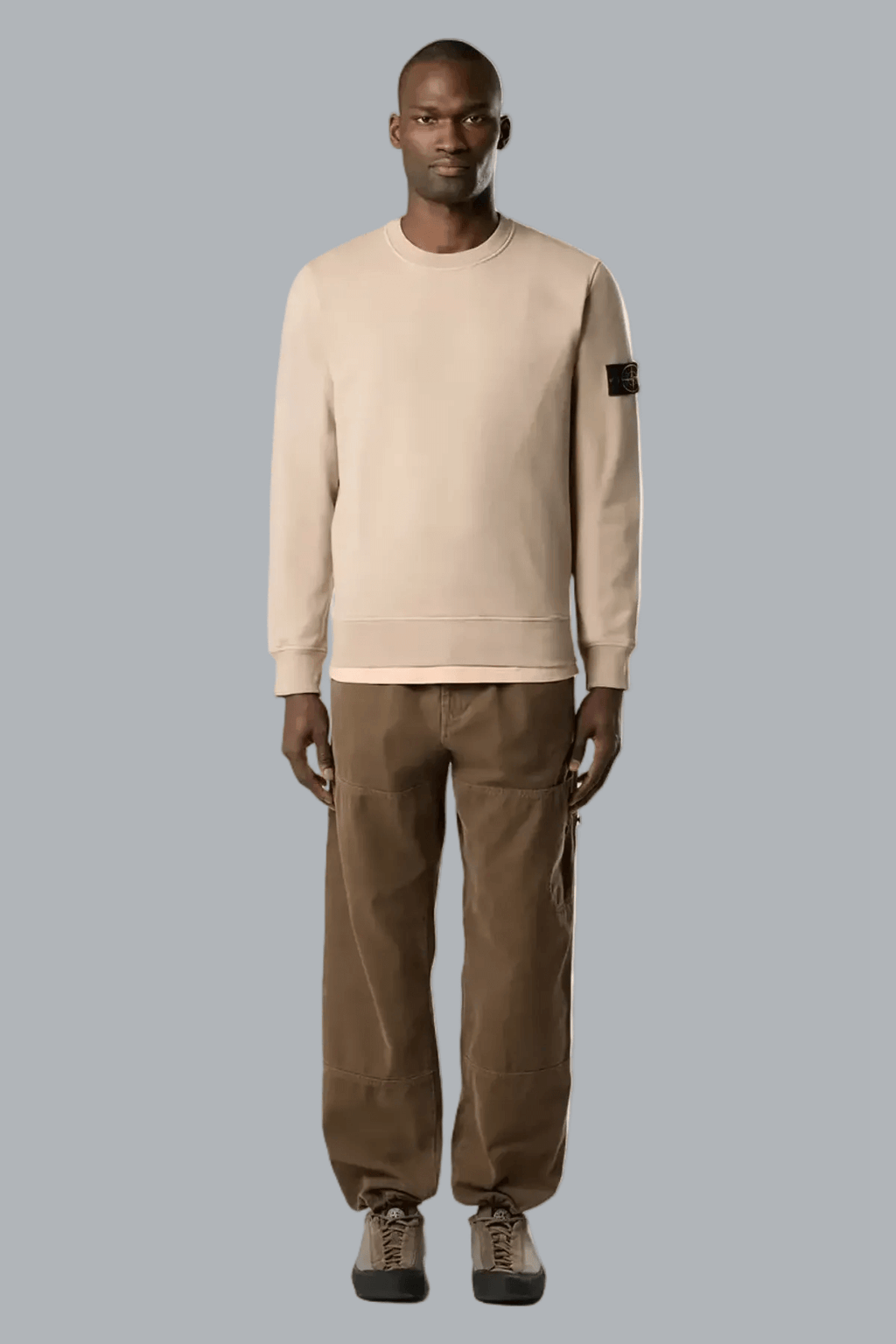 ORGANIC COTTON FLEECE SWEATSHIRT DESERT SAND
