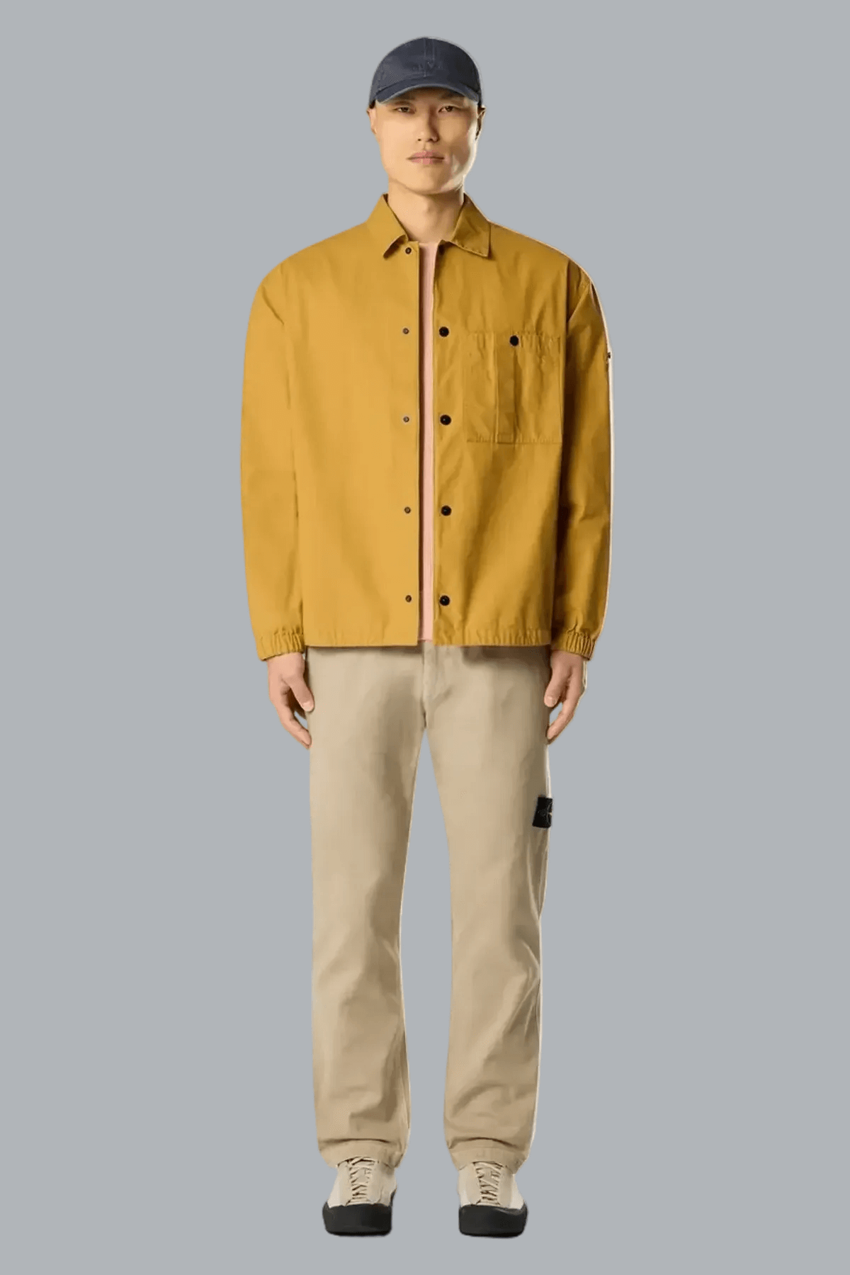 OLD' EFFECT ORGANIC PANAMA COTTON TROUSERS DESERT SAND