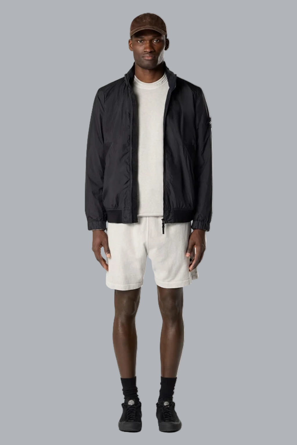 OLD' EFFECT MALFILÉ FLEECE SHORTS PEARL GREY