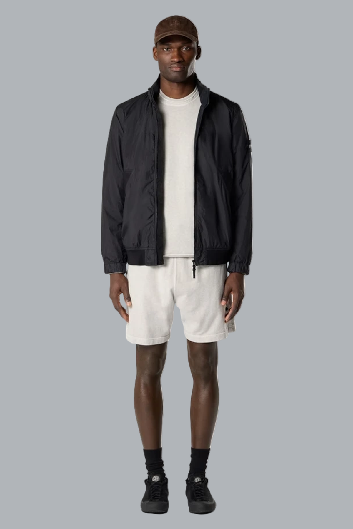 OLD' EFFECT MALFILÉ FLEECE SHORTS PEARL GREY