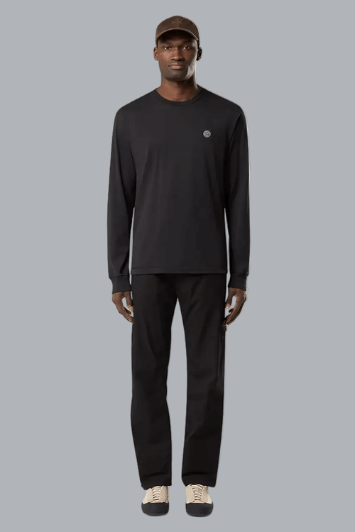 60/2 COTTON JERSEY T-SHIRT BLACK