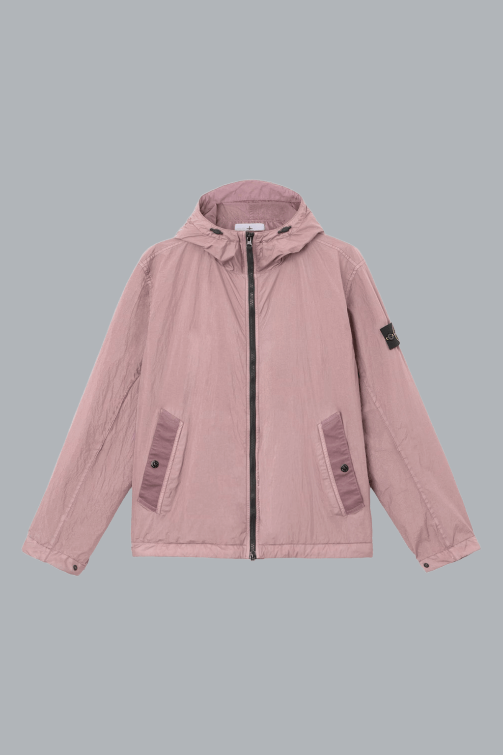 GARMENT DYED CRINKLE REPS NY JACKET PURPLE GRAY