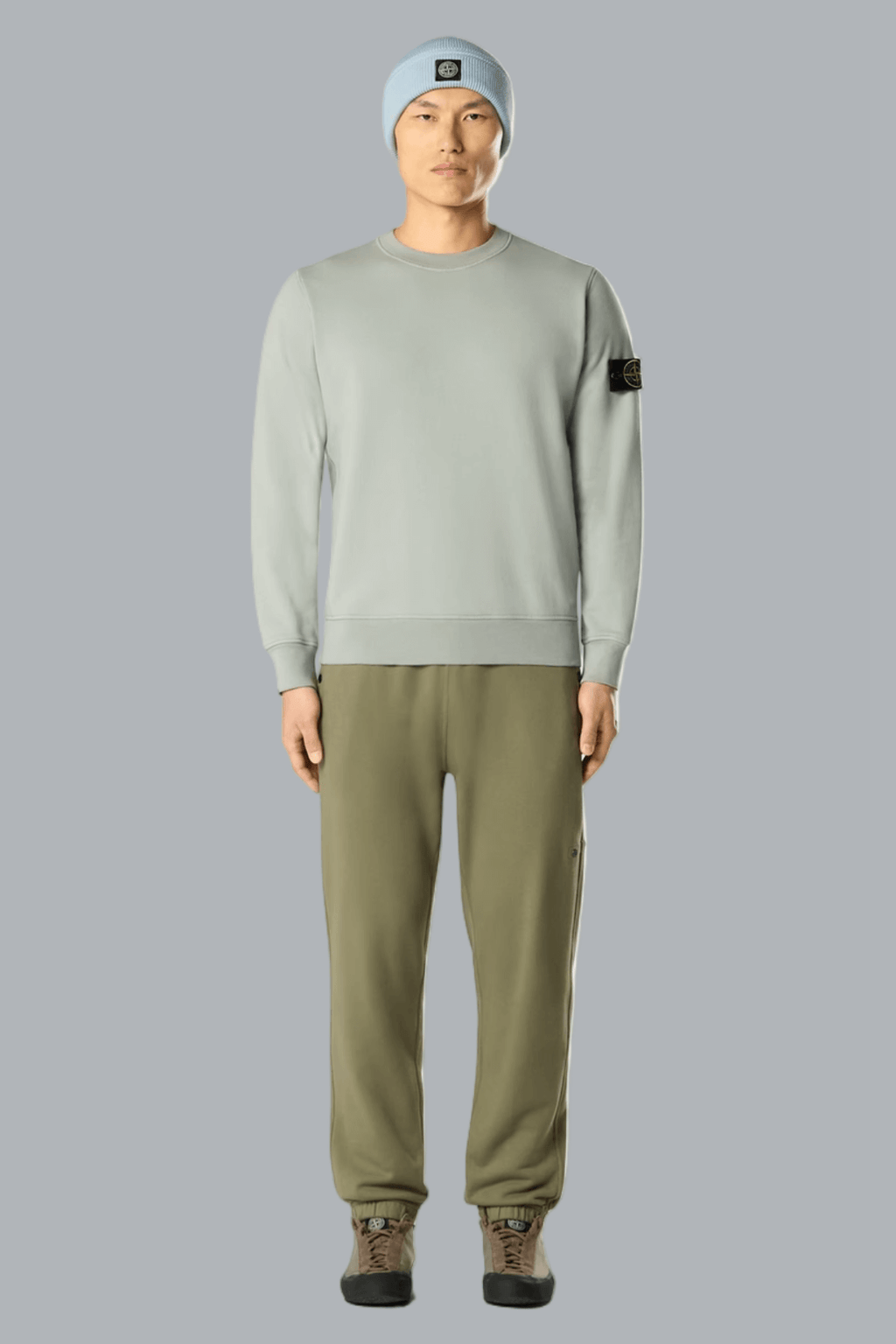 ORGANIC COTTON FLEECE SWEATSHIRT SAGE