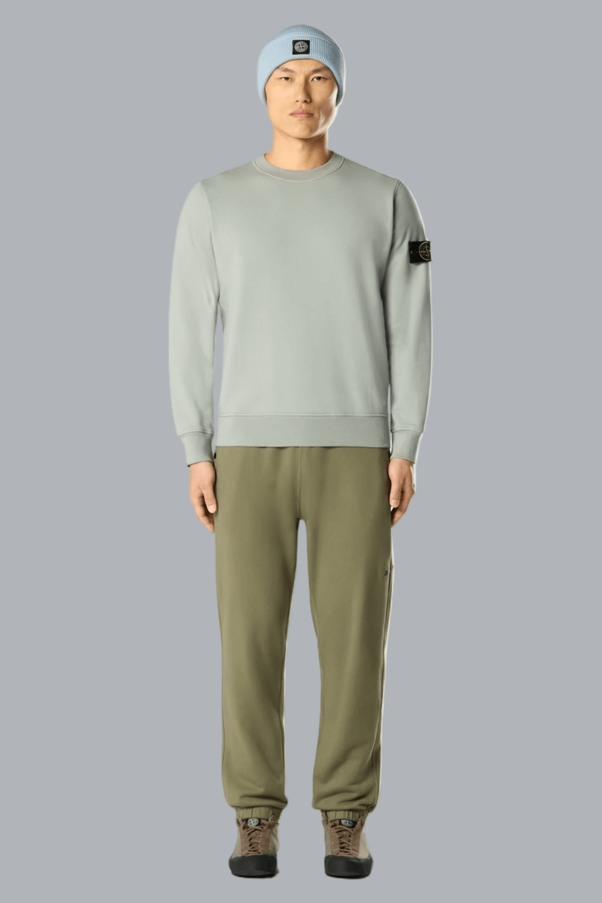 ORGANIC COTTON FLEECE SWEATSHIRT SAGE