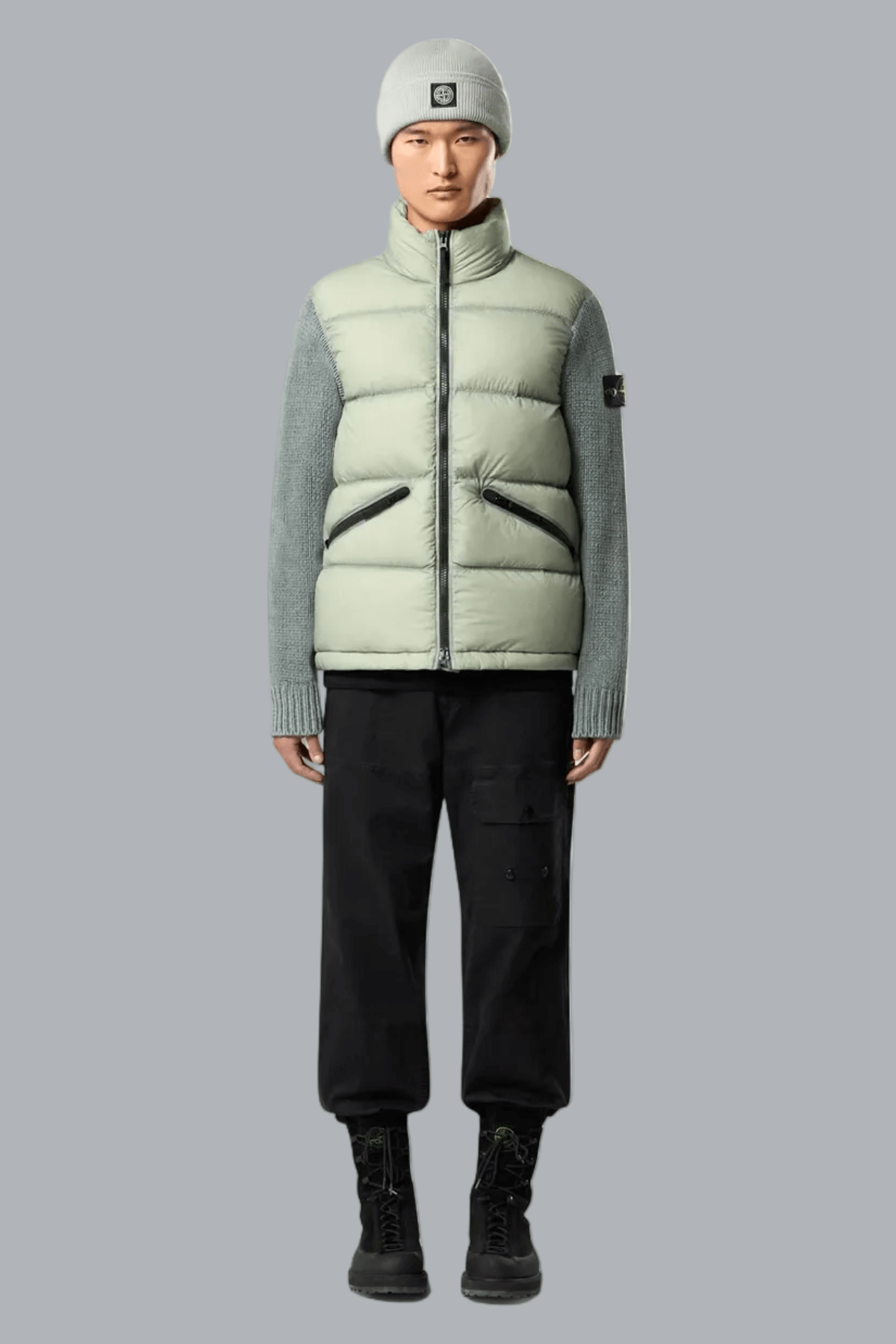 SEAM FADED LIGHT NYLON TELA JACKET SAGE