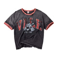 Vale Forever Big Brother Ringer Tee Faded Grey Red