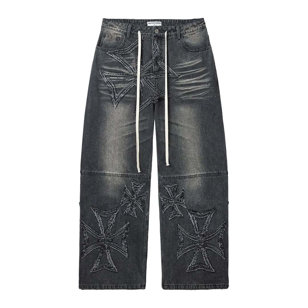 Vale Forever Black Croxx Denim Baggy Pants