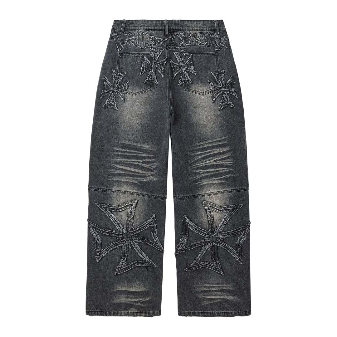 Vale Forever Black Croxx Denim Baggy Pants