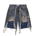 Vale Forever Chain Denim Shorts Blue