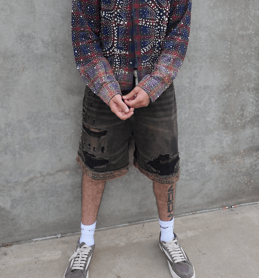 Vale Forever Double Black Denim Jorts
