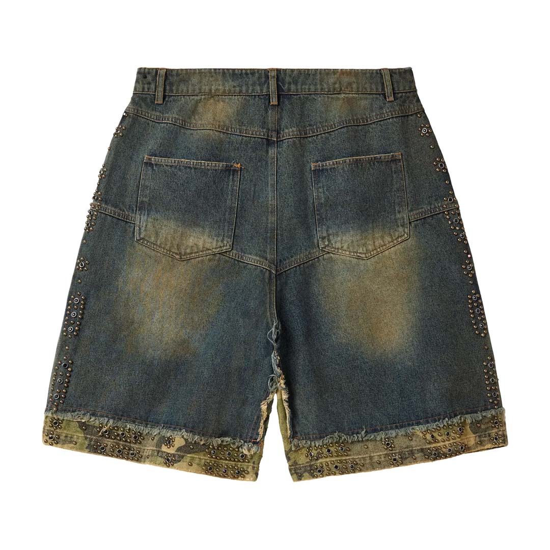 Vale Forever Double Dark Wash Blue Denim Jorts