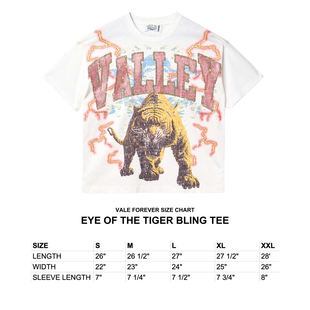Vale Forever Eye of the Tiger Bling Tee White