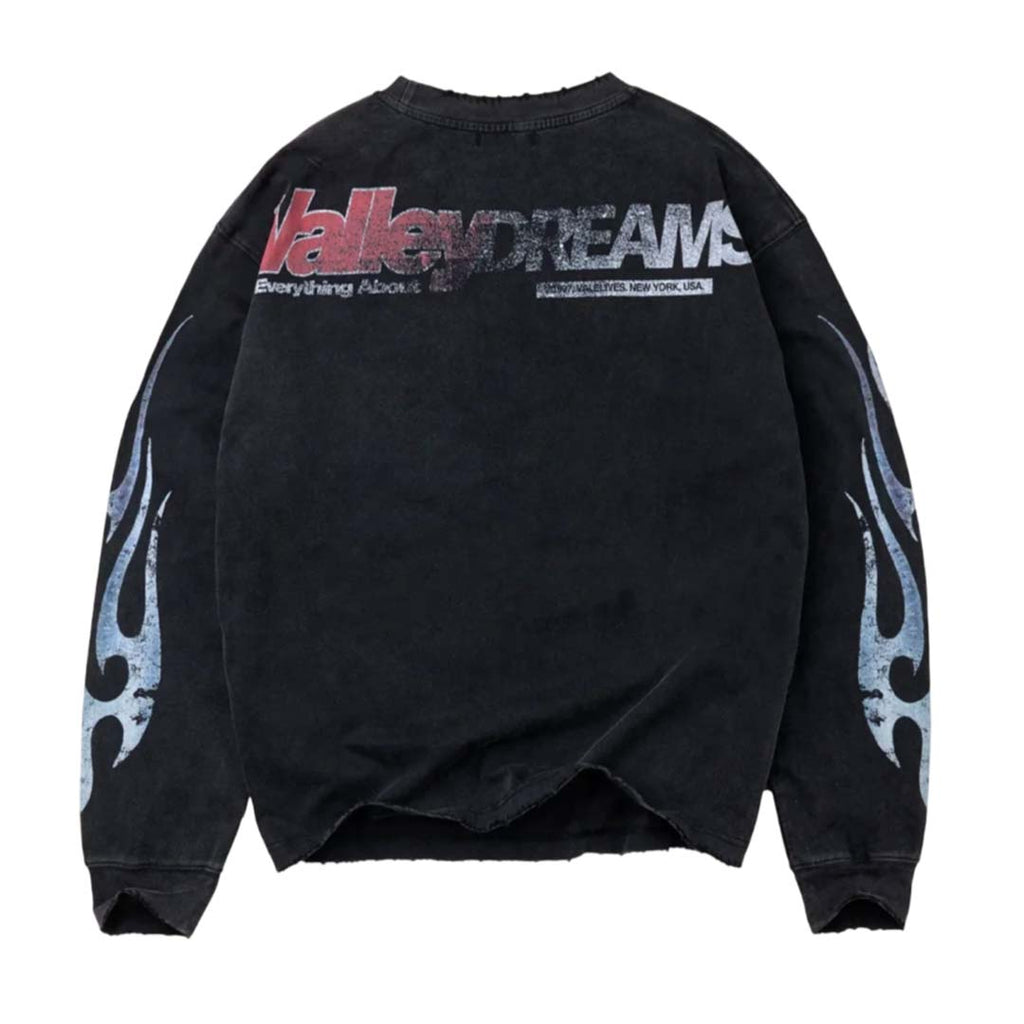 Vale Forever Goat David Beckham Long Sleeve Tee Black