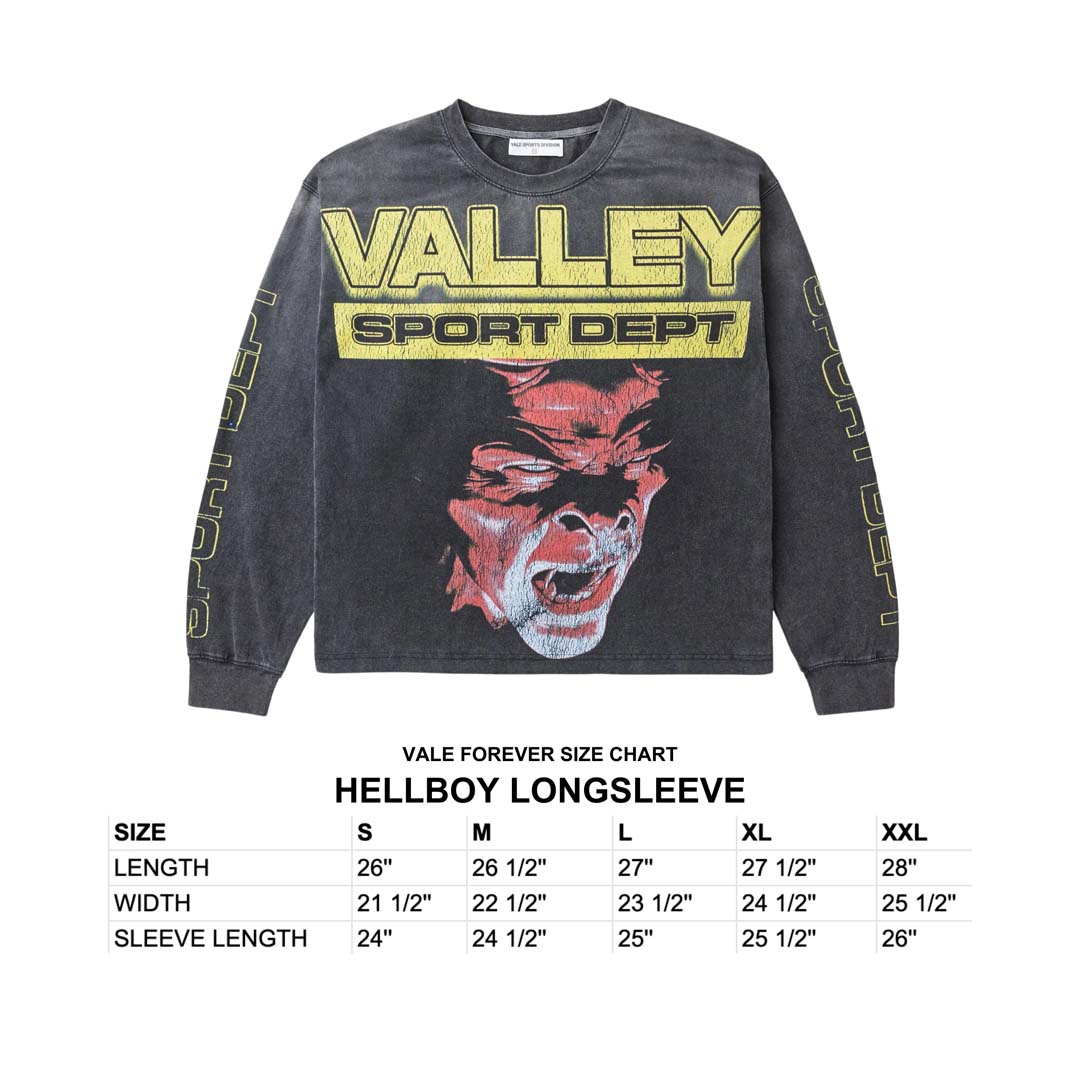 Vale Forever Hellboy Long Sleeve Tee Black