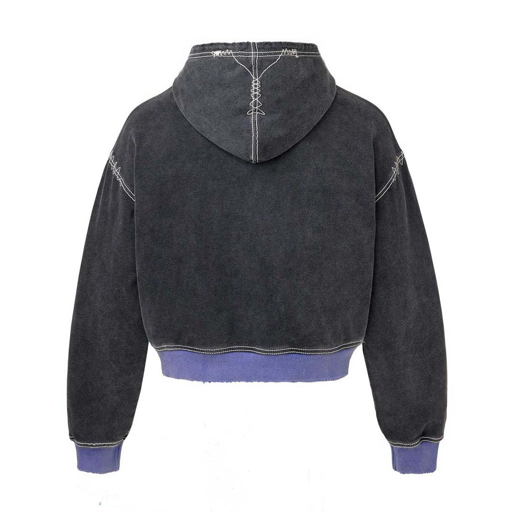 Vale Forever Hypnotic Zip Up Hoodie Black Blue