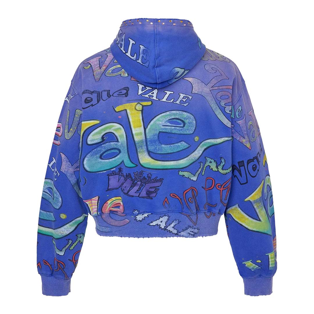 Vale Forever Iceberg Zip Up Hoodie Blue