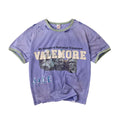 Vale Forever Lake Camp Ringer Tee Purple Green