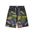 Vale Forever Passport Denim Shorts Black