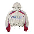 Vale Forever Rocket Zip Up Hoodie Grey Blue Red