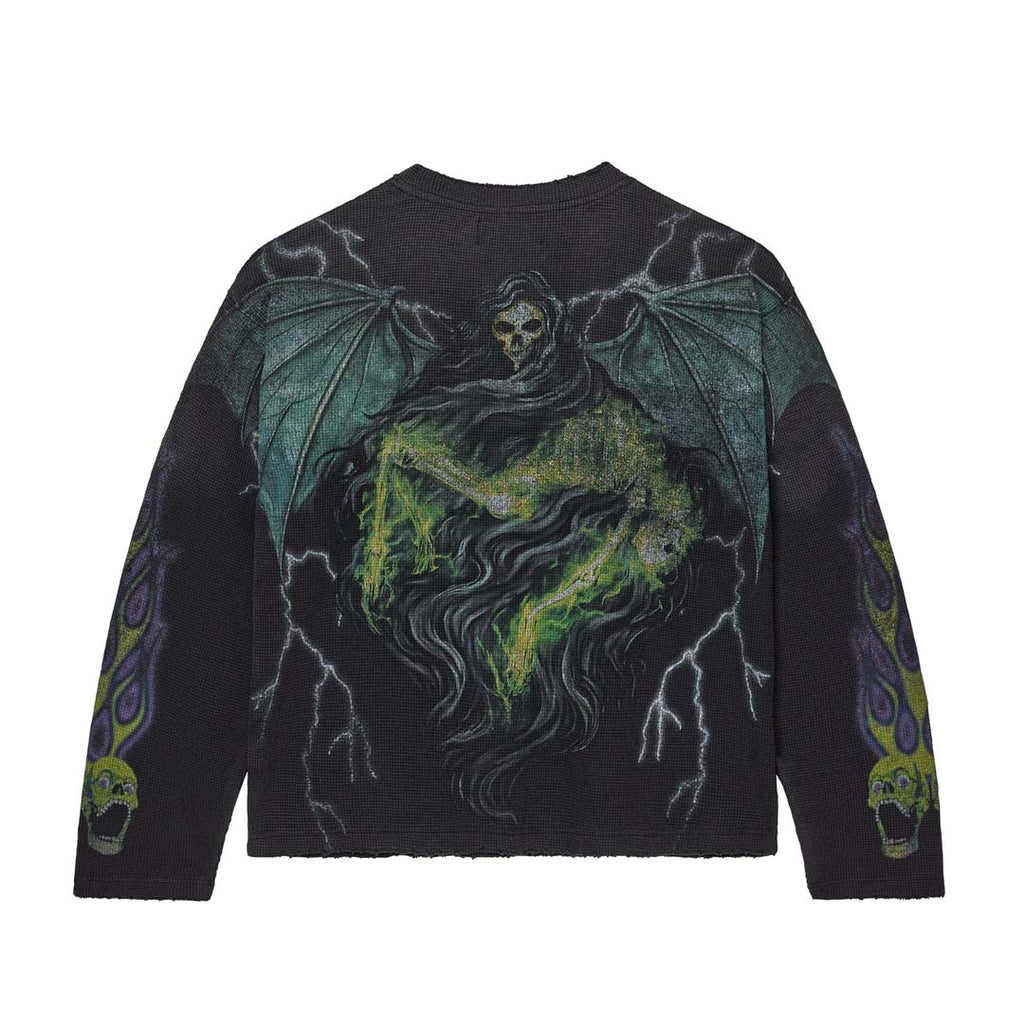 Vale Forever Skullie Thermal Long Sleeve Tee Black