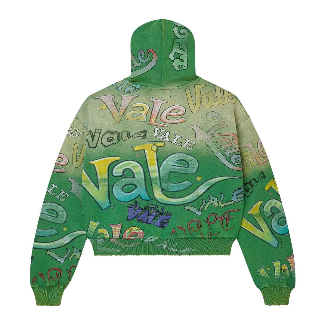 Vale Forever Spearmint Zip Up Hoodie Green