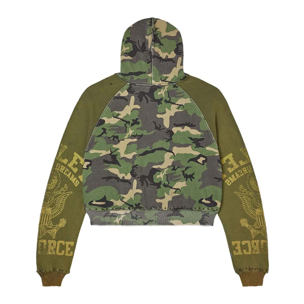 Vale Forever Terrain Zip Up Hoodie 'Green/Yellow'