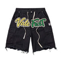 Vale Forever Vale Fest Cargo Shorts Black Yellow Green