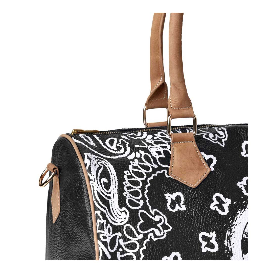 Vale Forever VS Black Leather Mini Duffle Bag